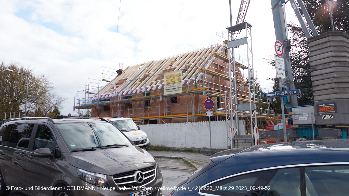 31.03.2023 - Baustelle zu einem Mehrfamilienhaus in der Niederalmstraße 16